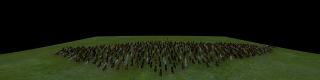 Thousands of troops 3D Model .c4d .max .obj .3ds .fbx .stl .blend 