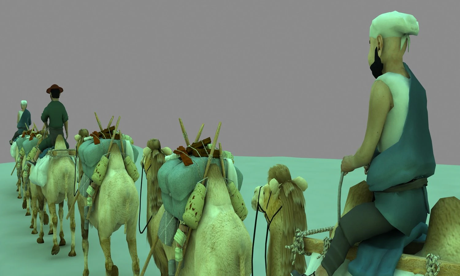 Camel team 3D Model .c4d .max .obj .3ds .fbx .stl .blend 
