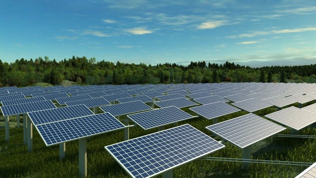 Solar panels 3D Модель .c4d .max .obj .3ds .fbx .stl .blend 