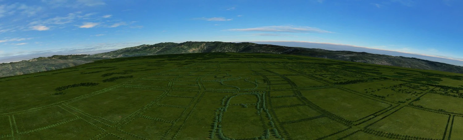 Urban green space 3D Model .c4d .max .obj .3ds .fbx .stl .blend