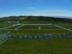 Urban green space 3D Model