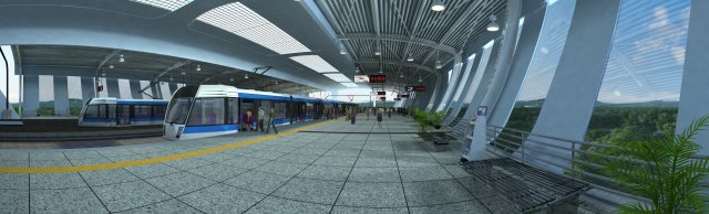 Station 3D-Modell .c4d .max .obj .3ds .fbx .stl .blend 