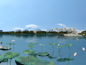 The lake Model 3D