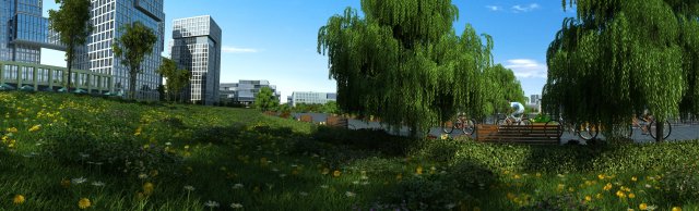 City building Model 3D .c4d .max .obj .3ds .fbx .stl .blend 