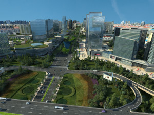 City Scene 3D Model