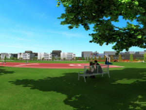 Basketball court Modello 3D