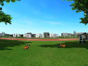 Basketball court Modello 3D