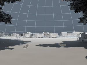 Basketball court Modello 3D