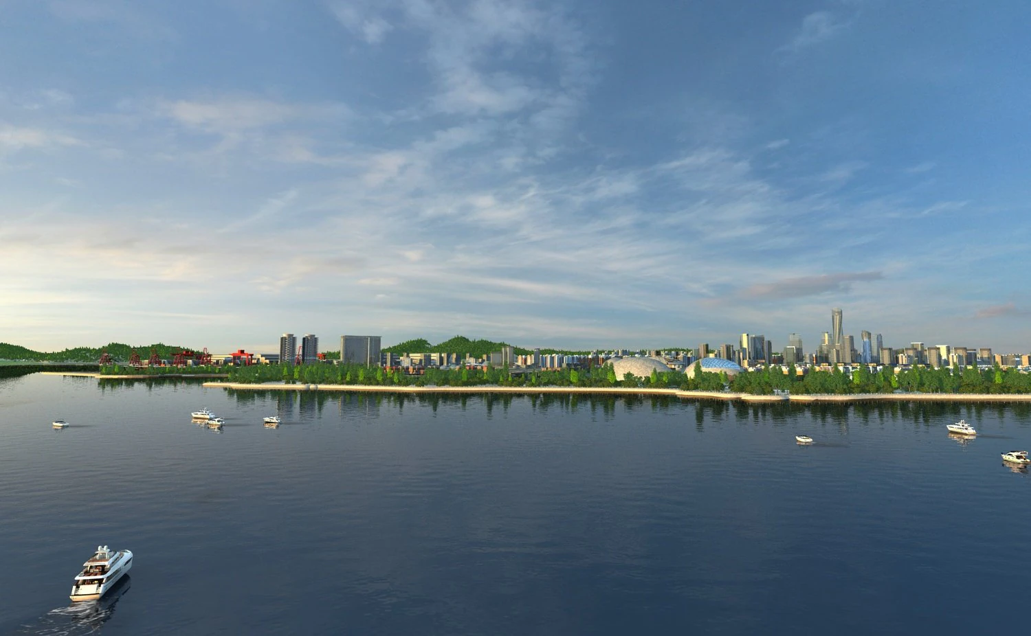 City Scene 3D Model .c4d .max .obj .3ds .fbx .stl .blend 