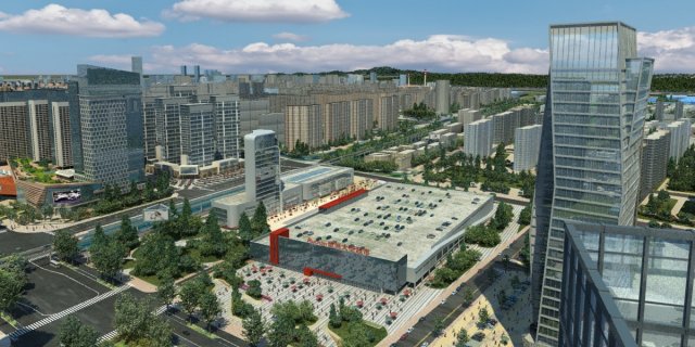 City Scene Modèle 3D .c4d .max .obj .3ds .fbx .stl .blend 