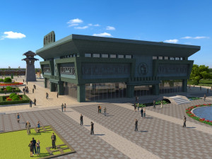 Tripod building Modelo 3D