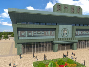 Tripod building 3D-Modell