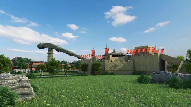 Ancient architecture Model 3D .c4d .max .obj .3ds .fbx .stl .blend 