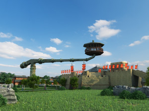 Ancient architecture Model 3D