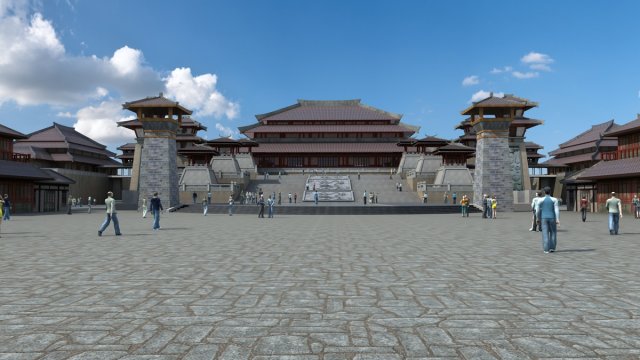 Ancient architecture 3D मॉडल .c4d .max .obj .3ds .fbx .stl .blend 