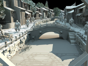 Ancient town 3D 모델