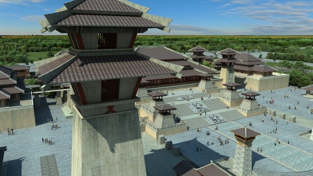 Ancient architecture 3D 模型 .c4d .max .obj .3ds .fbx .stl .blend 
