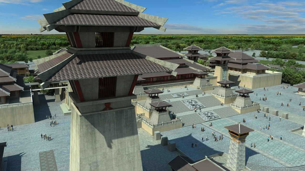 Ancient architecture 3D Model .c4d .max .obj .3ds .fbx .stl .blend 