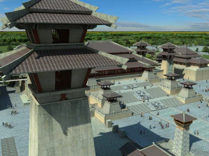 Arsitektur kuno Model 3D