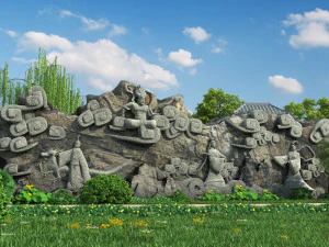 고대 건축물 3D 모델