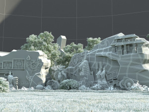 Ancient architecture 3D Model