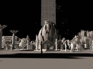 Ancient architecture 3D Model