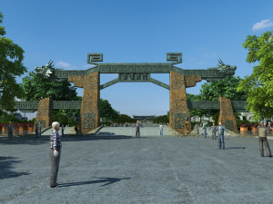 Ancient architecture 3D-Modell