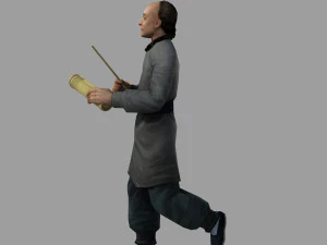 Man in Qing Dynasty 3D Model