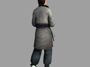 Man in Qing Dynasty 3D Model