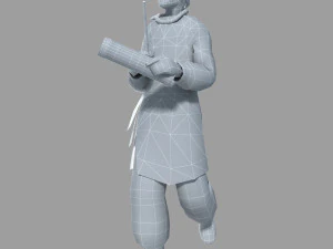Man in Qing Dynasty 3D Model