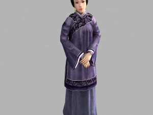 청나라 여성 3D 모델