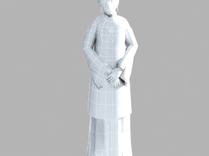 Qing Dynasty Women Modèle 3D