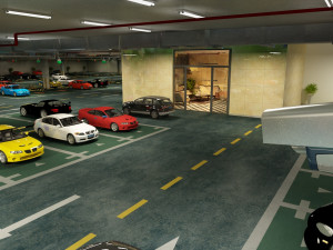 Parking lot Modèle 3D