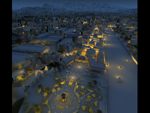 Ancient town Model 3D