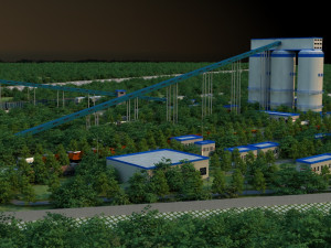Chemical plant Modelo 3D
