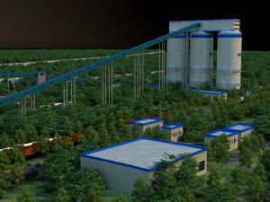 Chemical plant 3D Model