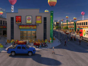 Mercato all'ingrosso Modello 3D