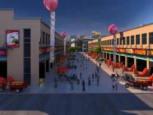 Wholesale market 3D Model