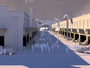 Wholesale market 3D Model
