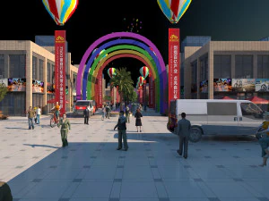 Wholesale market 3D Model