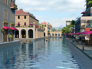 Water city 3D Model
