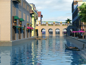 Water city 3D मॉडल