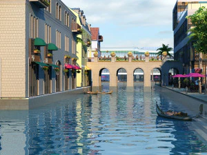 Water city 3D Model