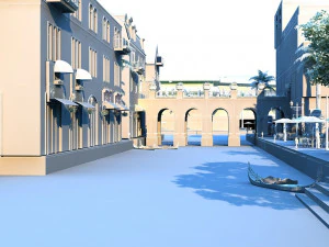 Water city 3D Model