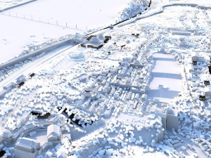 Ancient city statue Modello 3D