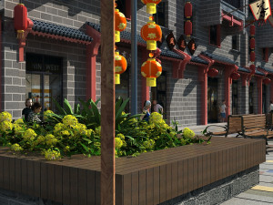 Commercial street 3Dモデル