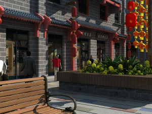 Commercial street 3D Model