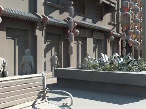 Commercial street 3D Model