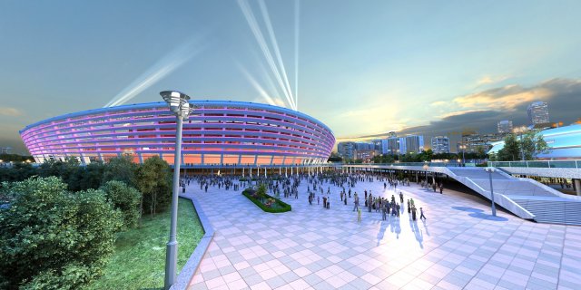 Stadium Modèle 3D .c4d .max .obj .3ds .fbx .stl .blend 