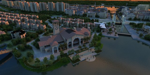 City building 3D 模型 .c4d .max .obj .3ds .fbx .stl .blend 